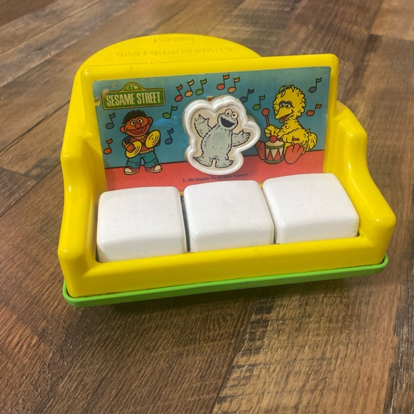 Sesame Street Other - Vintage Sesame Street Baby Grand Piano Toy Playskool 1984 Cookie Ernie Big Bird